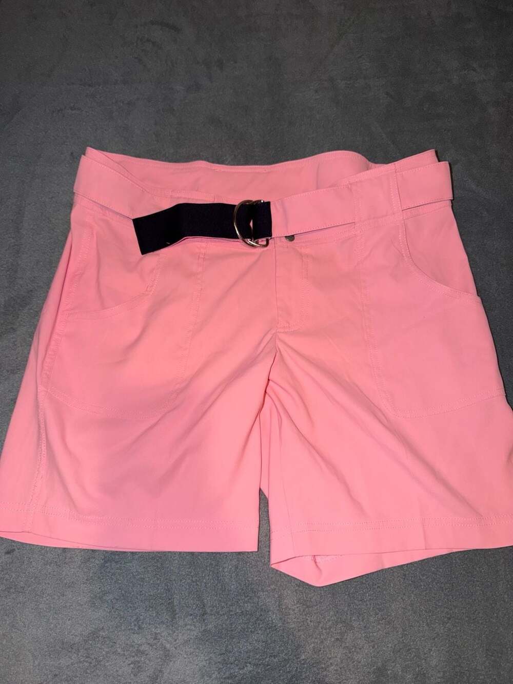 Jofit Pink Golf Athletic Shorts with Belt Size 8